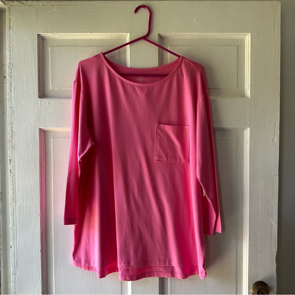 St. John’s Bay Pink Long Sleeve T-shirt
